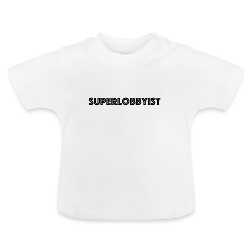 Superlobbyist - Baby biologisch T-shirt met ronde hals