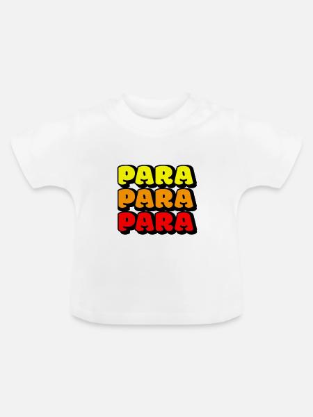 PARA PARA PARA - Baby Bio-T-Shirt mit Rundhals - Weiß