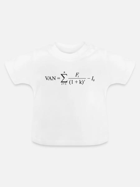 VAN - Baby Bio-T-Shirt mit Rundhals - Weiß