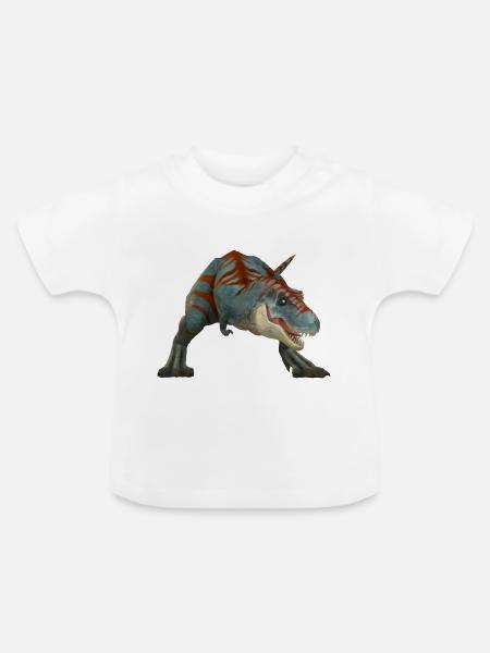 T-Rex - Baby Bio-T-Shirt mit Rundhals - Weiß