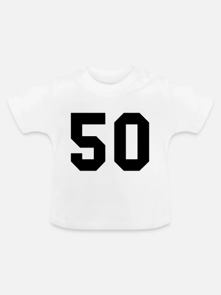 50 - Baby Bio-T-Shirt mit Rundhals - Weiß