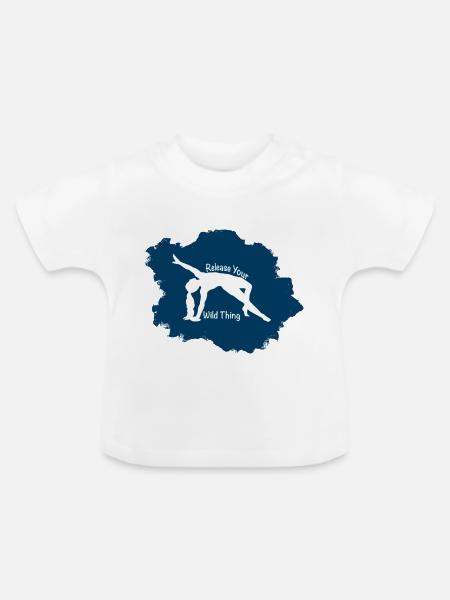 wild Thing - Baby Bio-T-Shirt mit Rundhals - Weiß