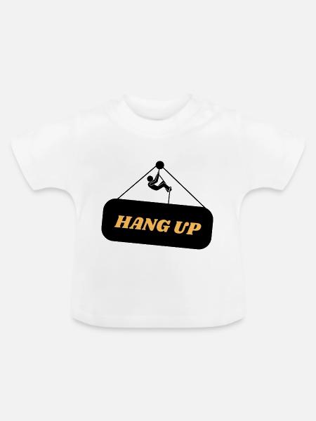 Hang Up - Baby Bio-T-Shirt mit Rundhals - Weiß