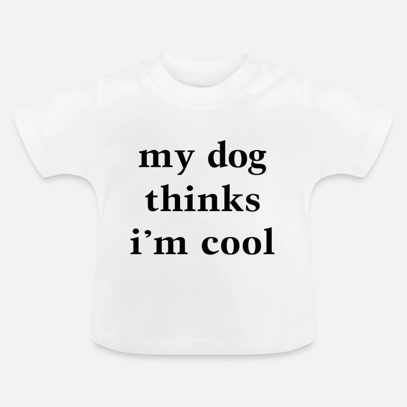 Chien de chien - T-shirt bio col rond Bébé - blanc