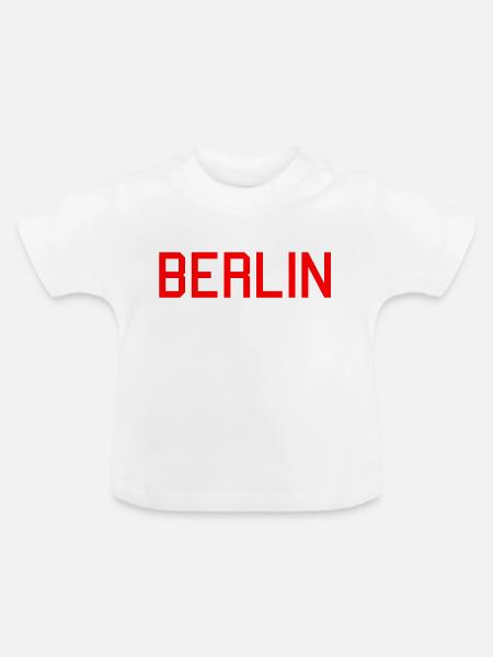 BERLIN - Baby Bio-T-Shirt mit Rundhals - Weiß
