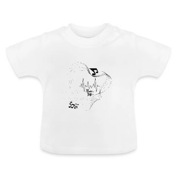 Music - Baby Organic T-Shirt with Round Neck - white - Front