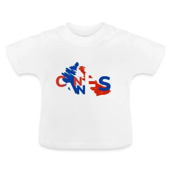Cannes Souvenir Cadeau Cannes - T-shirt bio col rond Bébé - blanc - Devant