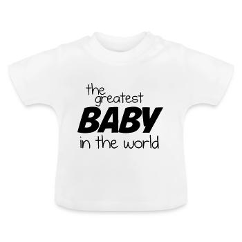Le plus grand bébé du monde - Noir - T-shirt bio col rond Bébé - blanc - Devant