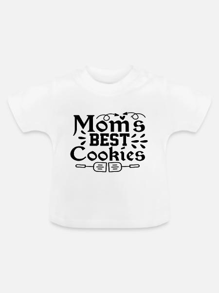 Moms Best Cookies - Baby Bio-T-Shirt mit Rundhals - Weiß