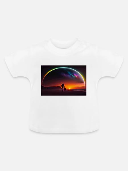 Siluette Star - Baby Bio-T-Shirt mit Rundhals - Weiß