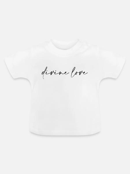 Göttliche Liebe - Baby Bio-T-Shirt mit Rundhals - Weiß