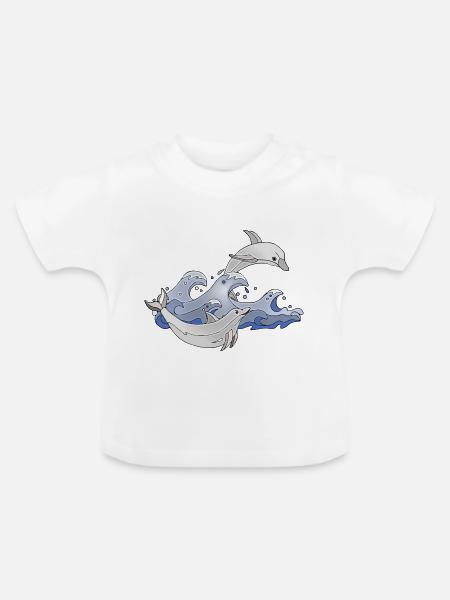 Delphine - Baby Bio-T-Shirt mit Rundhals - Weiß