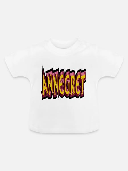 annegret2 - Baby Bio-T-Shirt mit Rundhals - Weiß