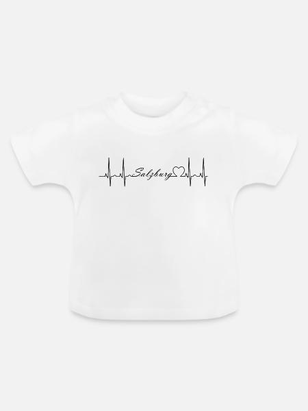 Salzburg - Baby Bio-T-Shirt mit Rundhals - Weiß