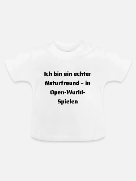 Typisch-Gamer - Baby Bio-T-Shirt mit Rundhals - Weiß