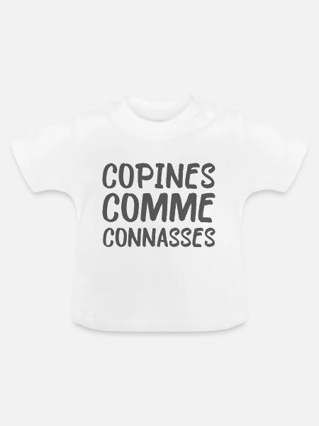 Freundinnen als - Baby Bio-T-Shirt mit Rundhals - Weiß