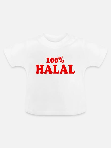 Halal - Baby Bio-T-Shirt mit Rundhals - Weiß