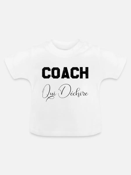 Coach Wer - Baby Bio-T-Shirt mit Rundhals - Weiß