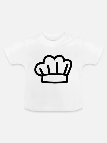 Küchenchef - Baby Bio-T-Shirt mit Rundhals - Weiß