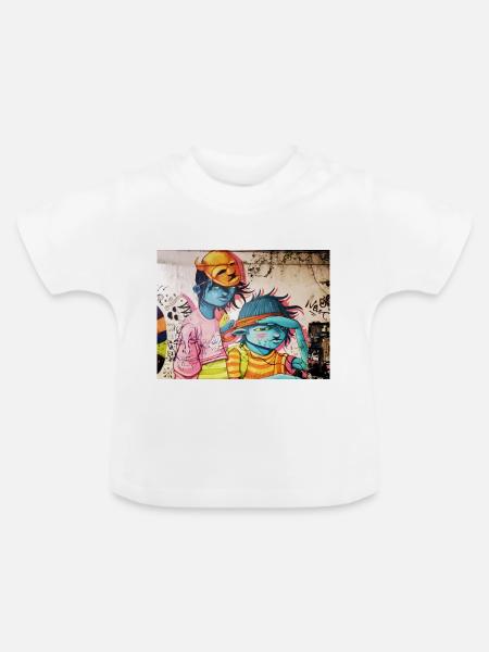Friends - Baby Bio-T-Shirt mit Rundhals - Weiß