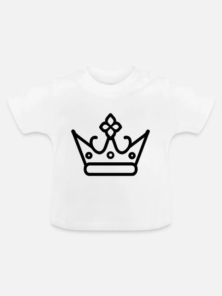 Diadem - Baby Bio-T-Shirt mit Rundhals - Weiß