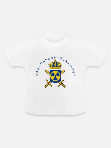 Das schwedische Atomwaffenprogramm - Baby Bio-T-Shirt mit Rundhals - Weiß