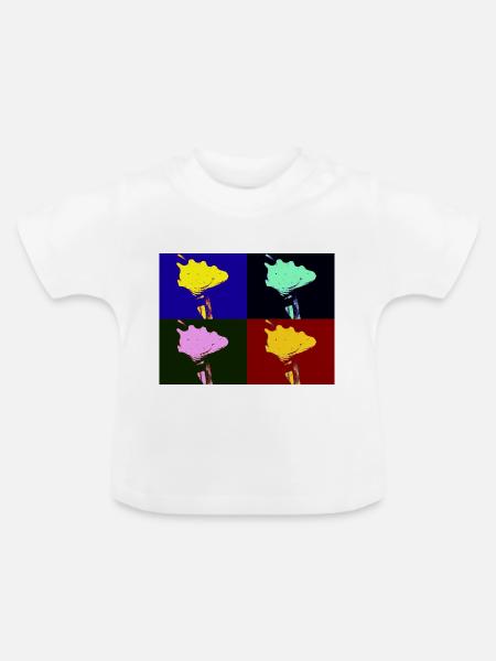Shell Imagination - Baby Bio-T-Shirt mit Rundhals - Weiß