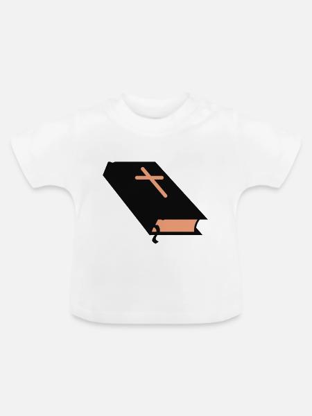 Bible - Baby Bio-T-Shirt mit Rundhals - Weiß