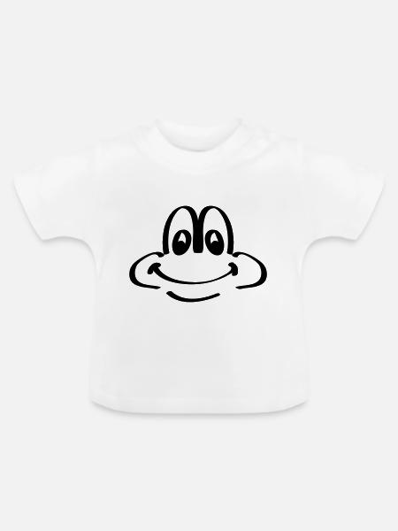 frosch - Baby Bio-T-Shirt mit Rundhals - Weiß