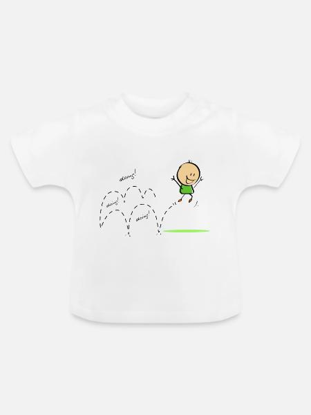 Frühling - Baby Bio-T-Shirt mit Rundhals - Weiß