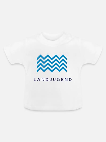 Landjugend - Baby Bio-T-Shirt mit Rundhals - Weiß