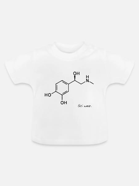 Adrenalin Kick - Baby Bio-T-Shirt mit Rundhals - Weiß
