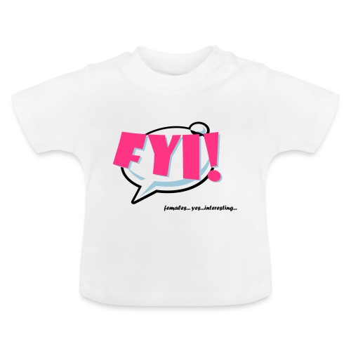 FYI.ai - Vauvan luomu-t-paita, jossa pyöreä pääntie