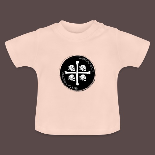 Sardegna Quattro Mori Pirata - Maglietta ecologica con scollo rotondo per neonato