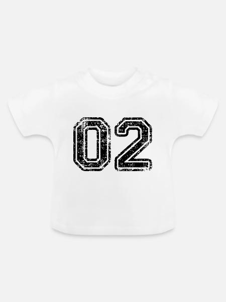 02 - Baby Bio-T-Shirt mit Rundhals - Weiß