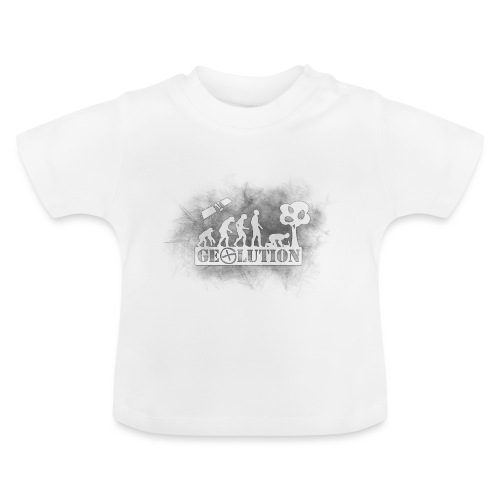Geolution-dark-grunge - Baby Bio-T-Shirt mit Rundhals