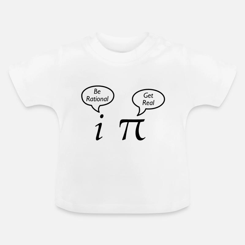 math pie blague fun math prof de physique blagues - T-shirt bio col rond Bébé - blanc