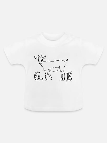 6zig - Baby Bio-T-Shirt mit Rundhals - Weiß