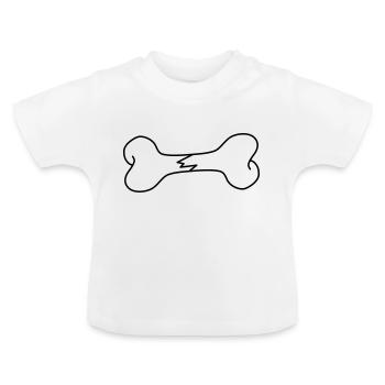 fracture - T-shirt bio col rond Bébé - blanc - Devant