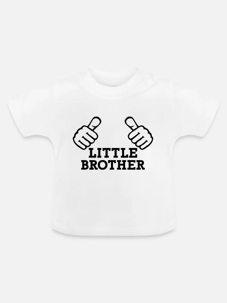 Bruder - Baby Bio-T-Shirt mit Rundhals - Weiß