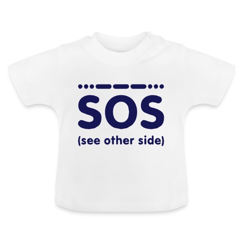 SOS - Baby biologisch T-shirt met ronde hals