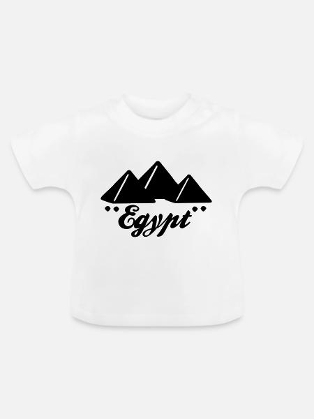 Ägypten - Baby Bio-T-Shirt mit Rundhals - Weiß