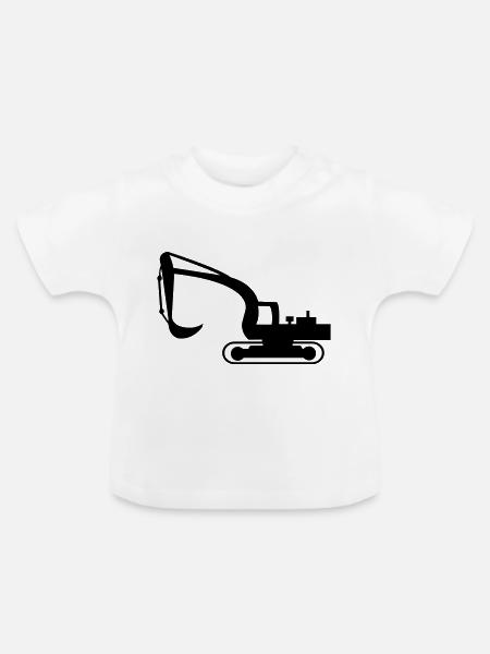 bagger - Baby Bio-T-Shirt mit Rundhals - Weiß