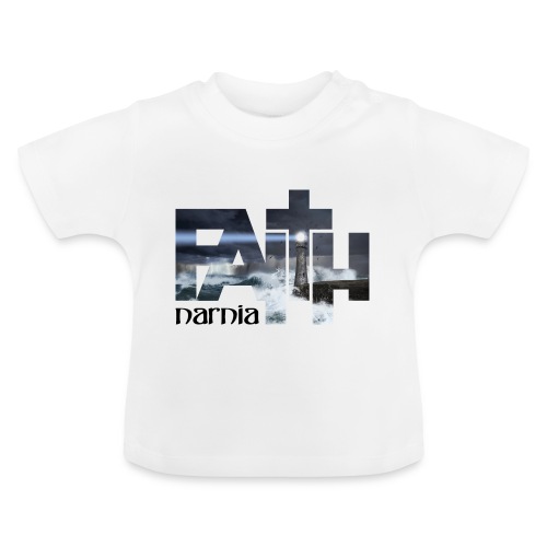 Narnia - Faith Mask - White - Baby Organic T-Shirt with Round Neck