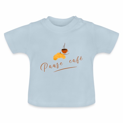 Pause café - Baby Organic T-Shirt with Round Neck