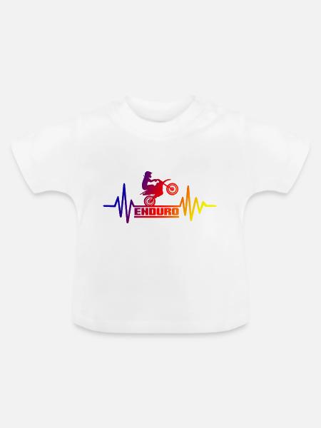 ENDURO 11 - Baby Bio-T-Shirt mit Rundhals - Weiß