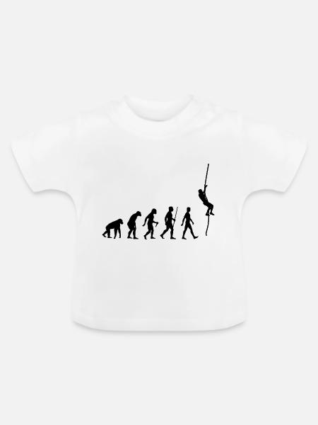 Eskalieren - Baby Bio-T-Shirt mit Rundhals - Weiß