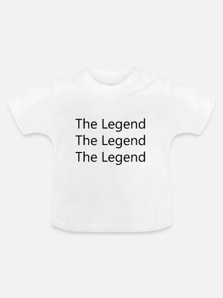 The Legend - Baby Bio-T-Shirt mit Rundhals - Weiß