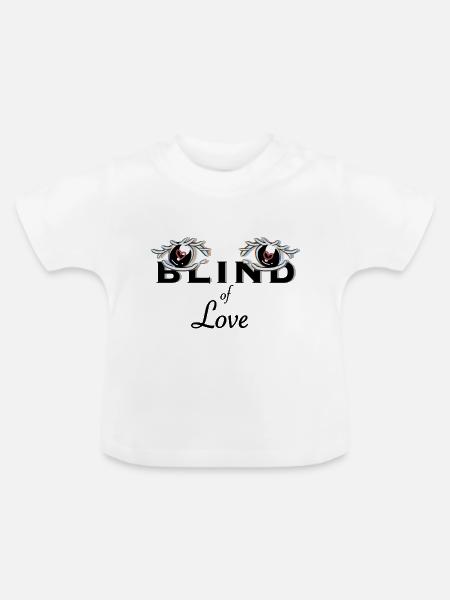 Blind von - Baby Bio-T-Shirt mit Rundhals - Weiß