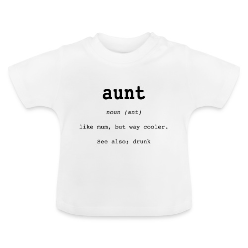 aunt - Ekologisk T-shirt med rund hals baby